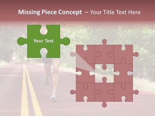 Running Person Jogging PowerPoint Template