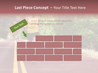 Running Person Jogging PowerPoint Template