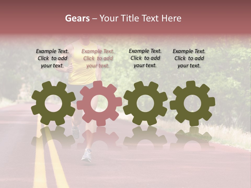 Running Person Jogging PowerPoint Template