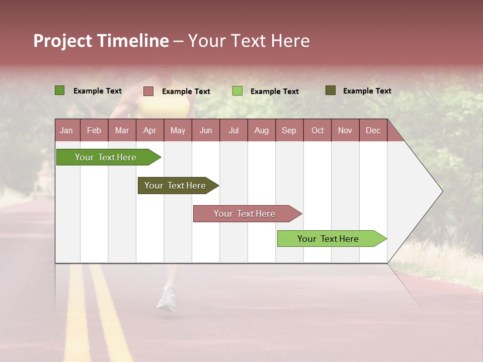 Running Person Jogging PowerPoint Template