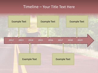 Running Person Jogging PowerPoint Template