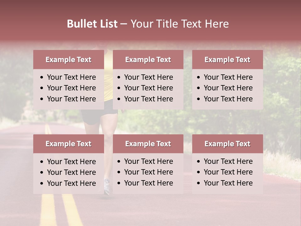 Running Person Jogging PowerPoint Template