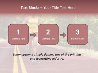 Running Person Jogging PowerPoint Template