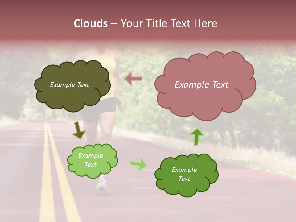 Running Person Jogging PowerPoint Template