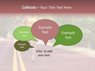 Running Person Jogging PowerPoint Template