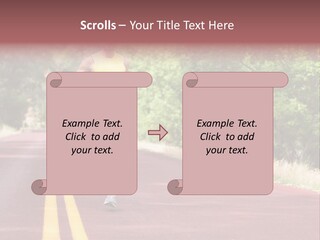Running Person Jogging PowerPoint Template