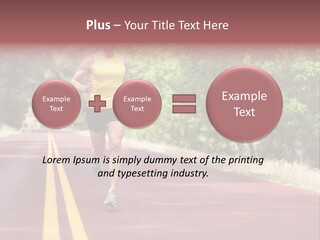 Running Person Jogging PowerPoint Template