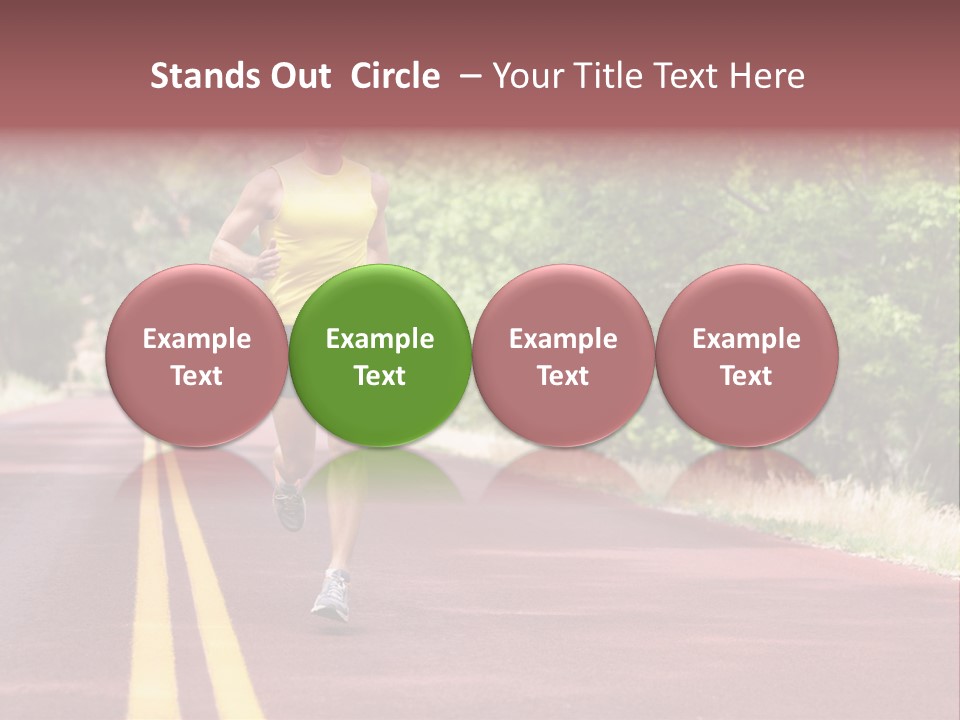 Running Person Jogging PowerPoint Template