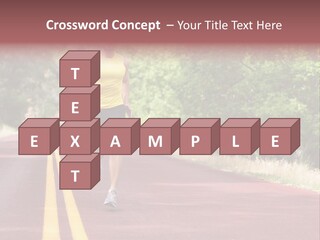 Running Person Jogging PowerPoint Template