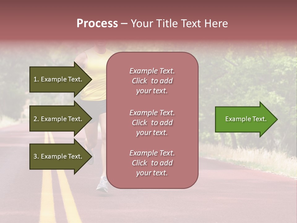 Running Person Jogging PowerPoint Template