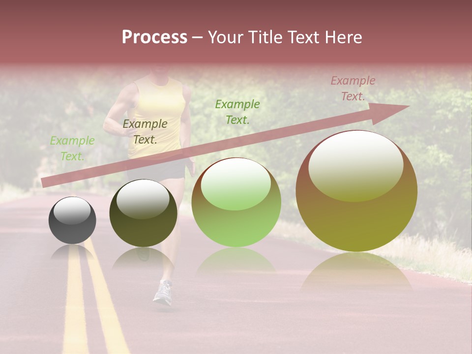 Running Person Jogging PowerPoint Template