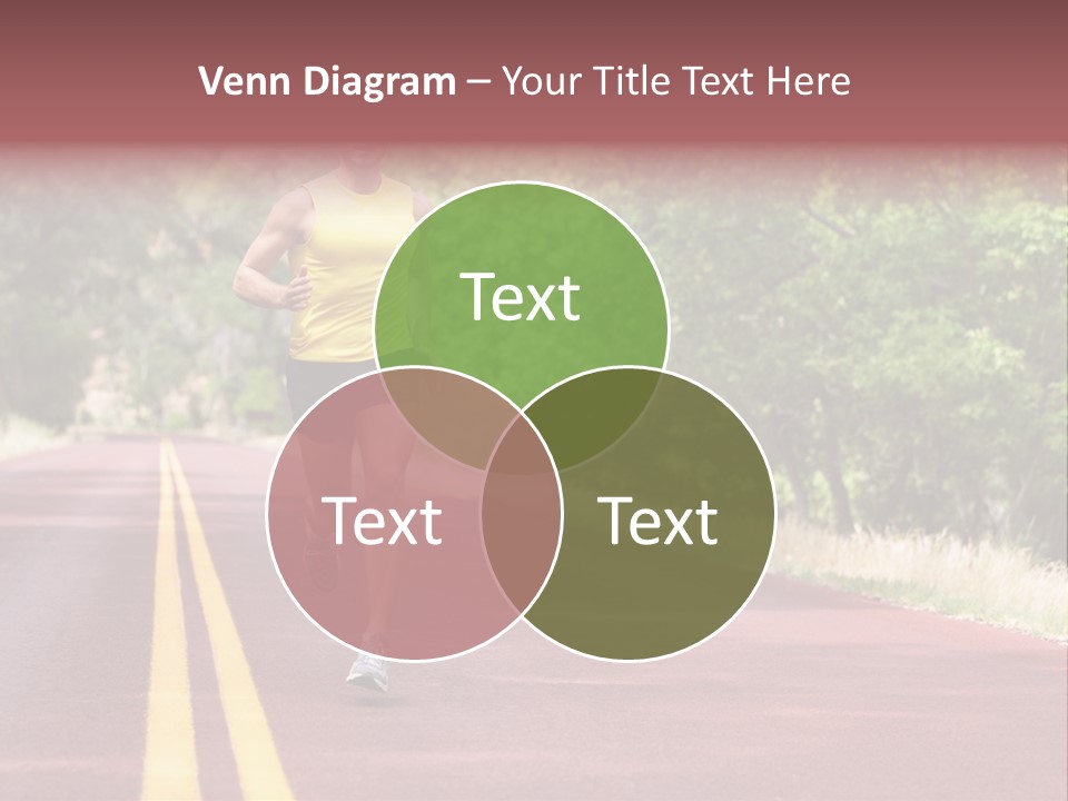 Running Person Jogging PowerPoint Template