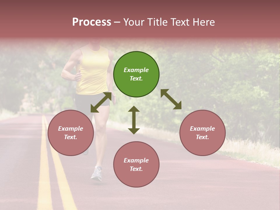 Running Person Jogging PowerPoint Template