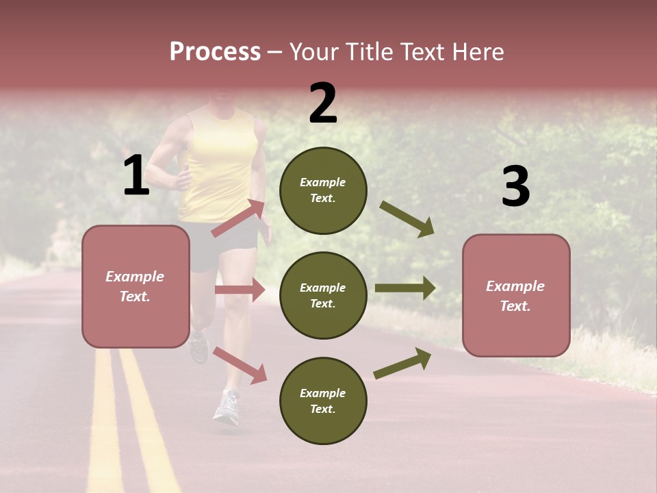 Running Person Jogging PowerPoint Template