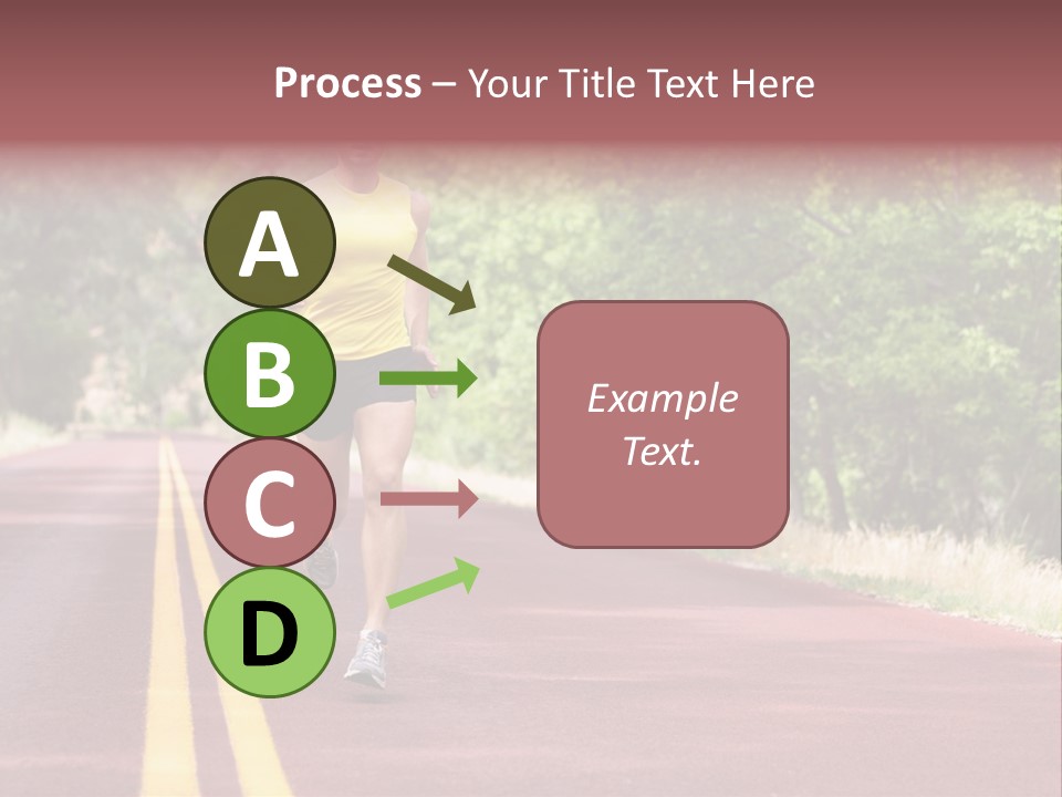 Running Person Jogging PowerPoint Template