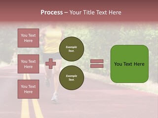 Running Person Jogging PowerPoint Template