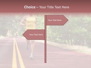 Running Person Jogging PowerPoint Template