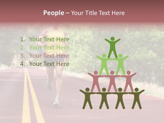 Running Person Jogging PowerPoint Template