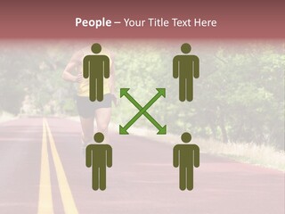 Running Person Jogging PowerPoint Template