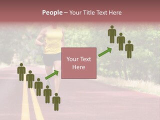 Running Person Jogging PowerPoint Template