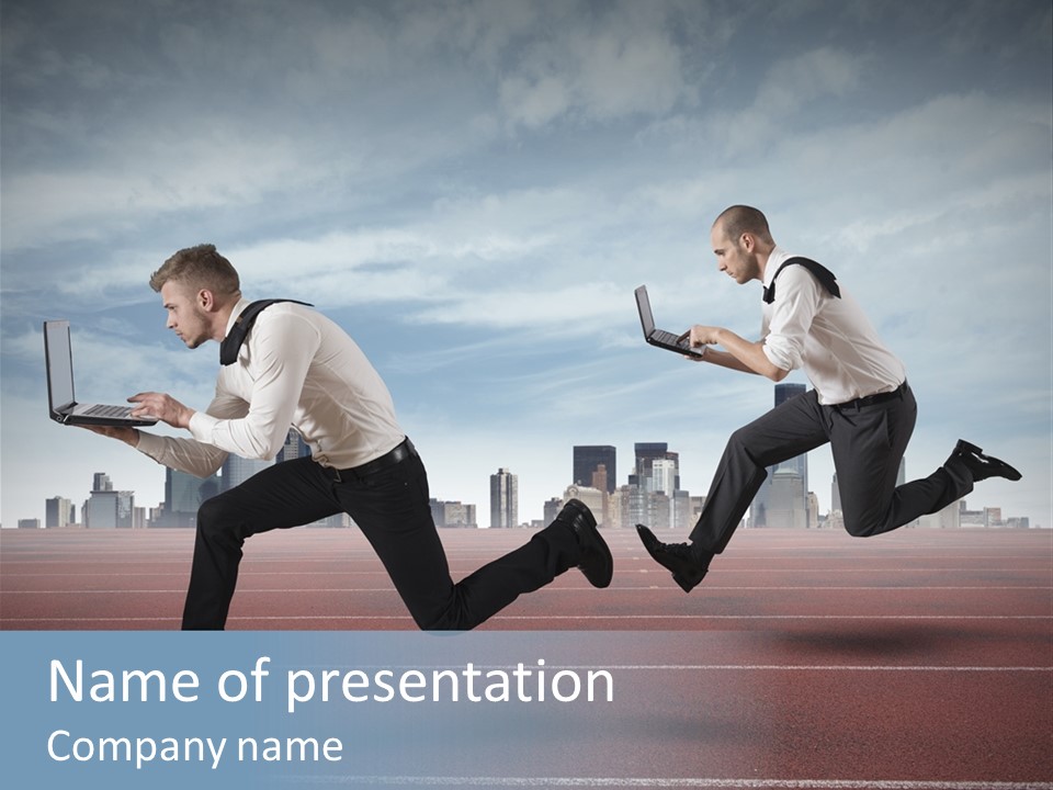 Career Winner Competitor PowerPoint Template