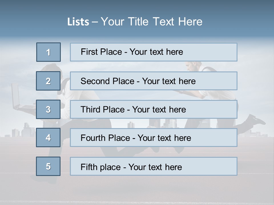 Career Winner Competitor PowerPoint Template