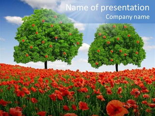 Beautiful Blooming Fresh PowerPoint Template