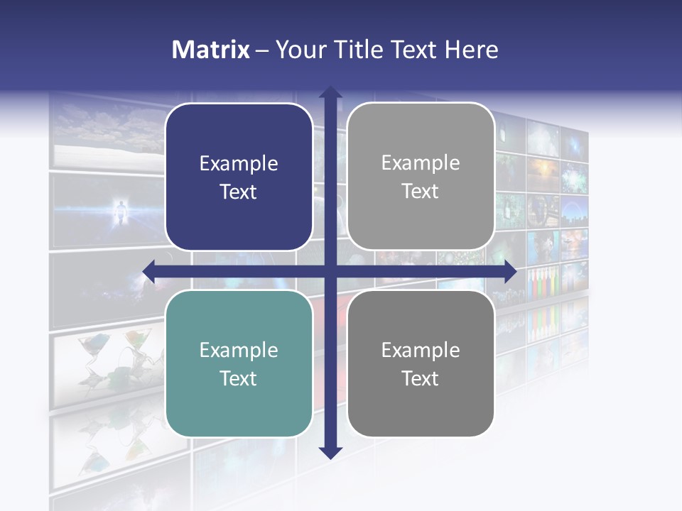 Flatscreen Broadcast Black PowerPoint Template