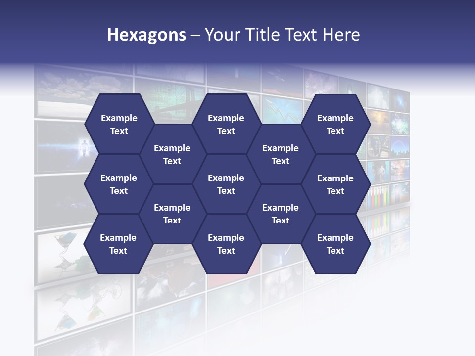 Flatscreen Broadcast Black PowerPoint Template