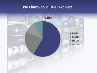 Flatscreen Broadcast Black PowerPoint Template