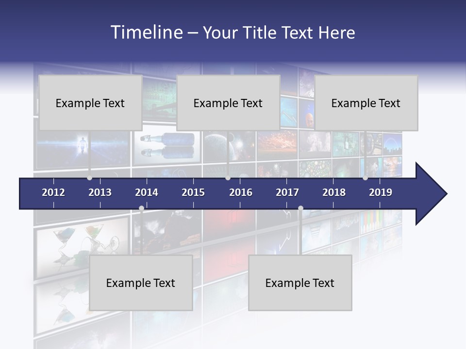 Flatscreen Broadcast Black PowerPoint Template