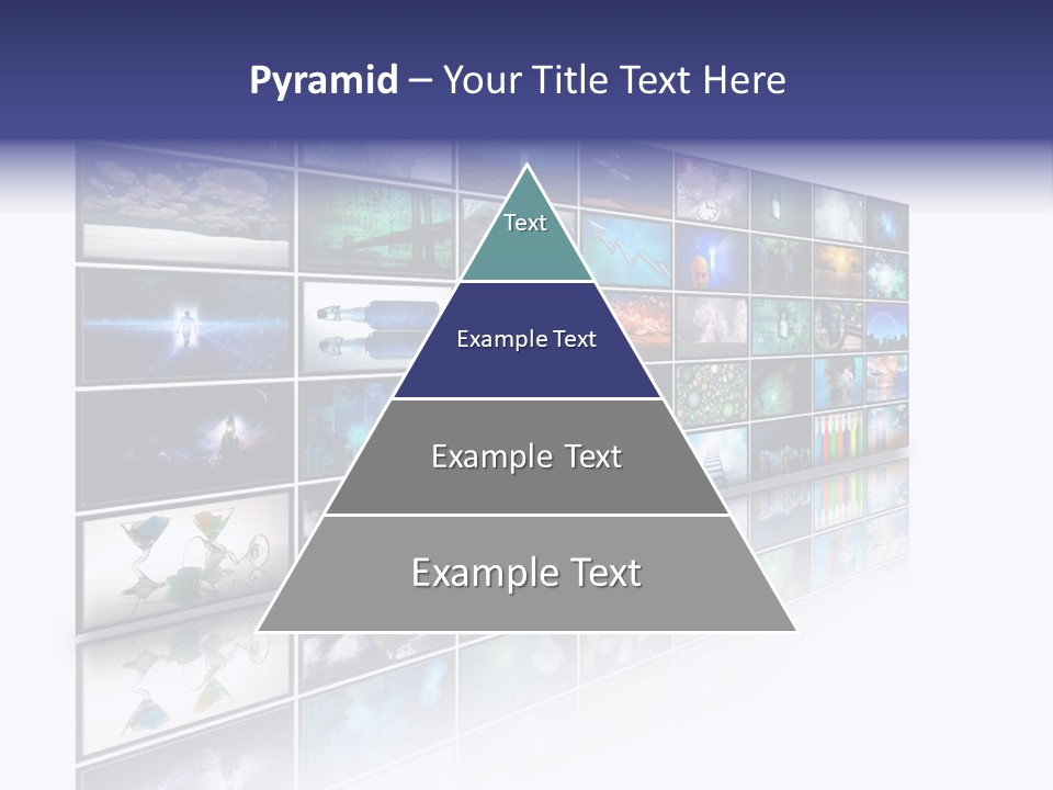 Flatscreen Broadcast Black PowerPoint Template