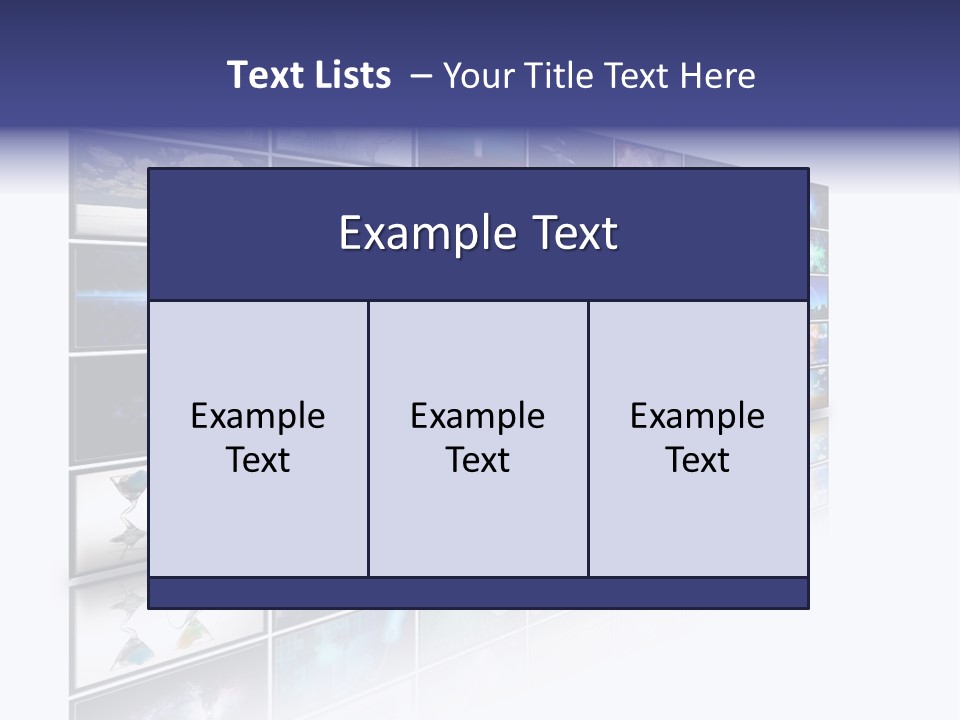 Flatscreen Broadcast Black PowerPoint Template