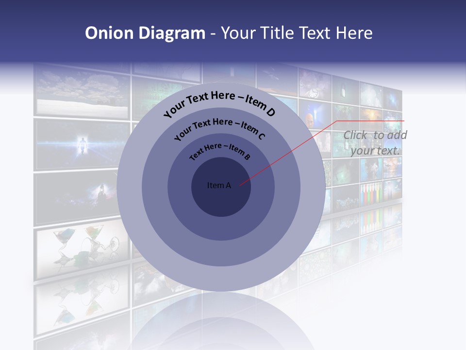 Flatscreen Broadcast Black PowerPoint Template