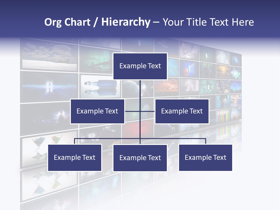 Flatscreen Broadcast Black PowerPoint Template