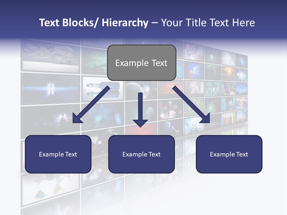 Flatscreen Broadcast Black PowerPoint Template