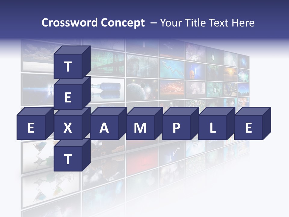 Flatscreen Broadcast Black PowerPoint Template