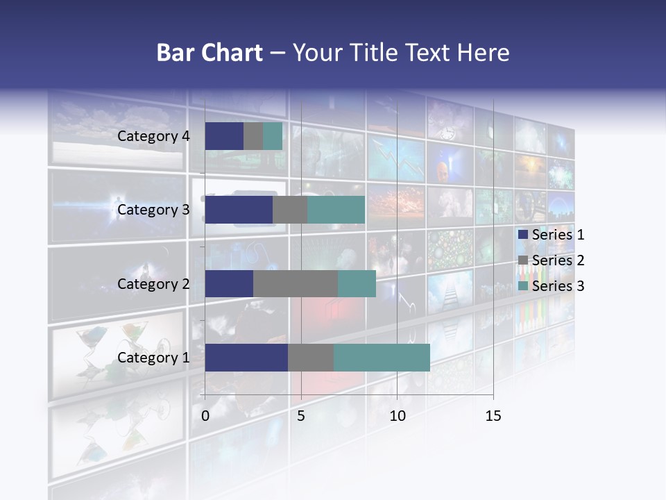 Flatscreen Broadcast Black PowerPoint Template