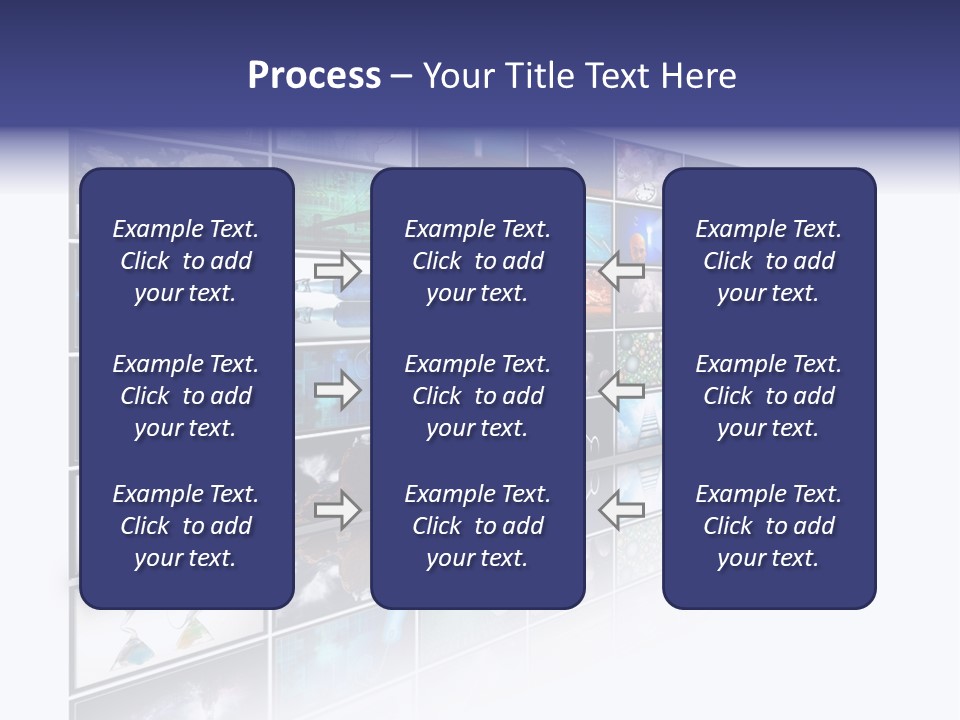 Flatscreen Broadcast Black PowerPoint Template