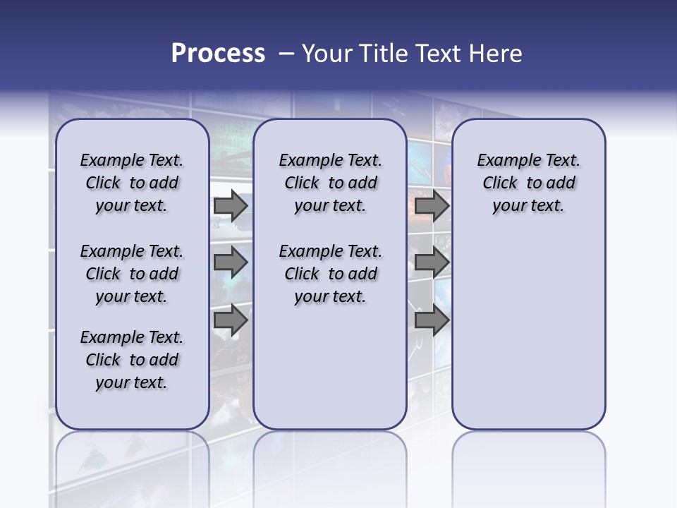 Flatscreen Broadcast Black PowerPoint Template