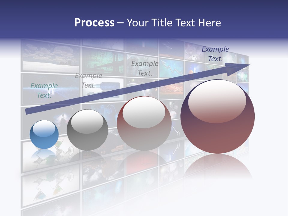 Flatscreen Broadcast Black PowerPoint Template