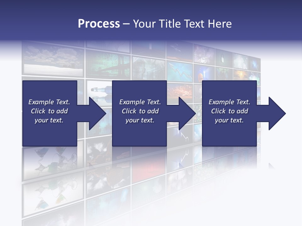 Flatscreen Broadcast Black PowerPoint Template