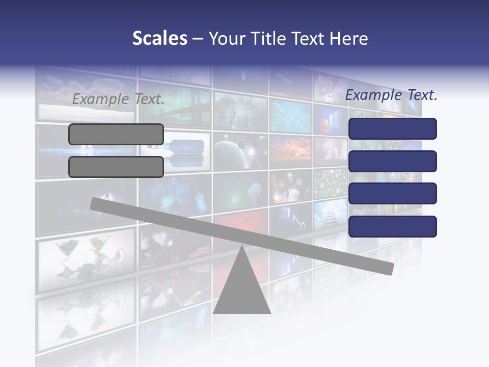 Flatscreen Broadcast Black PowerPoint Template