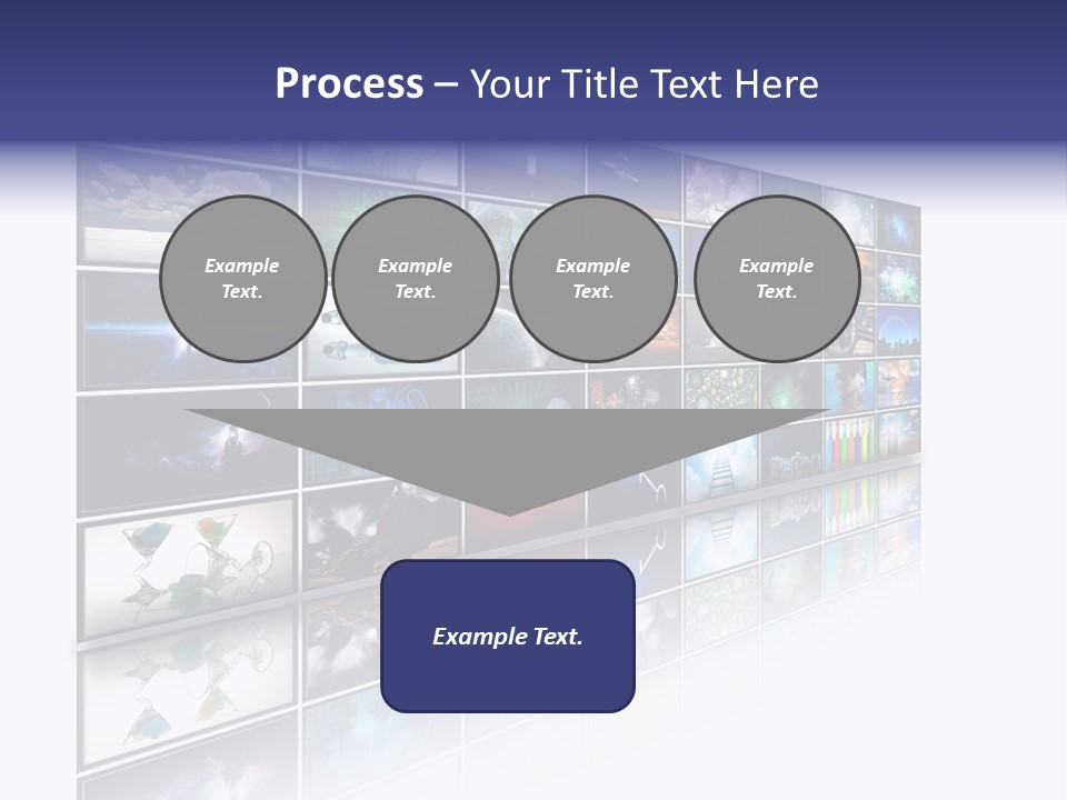 Flatscreen Broadcast Black PowerPoint Template