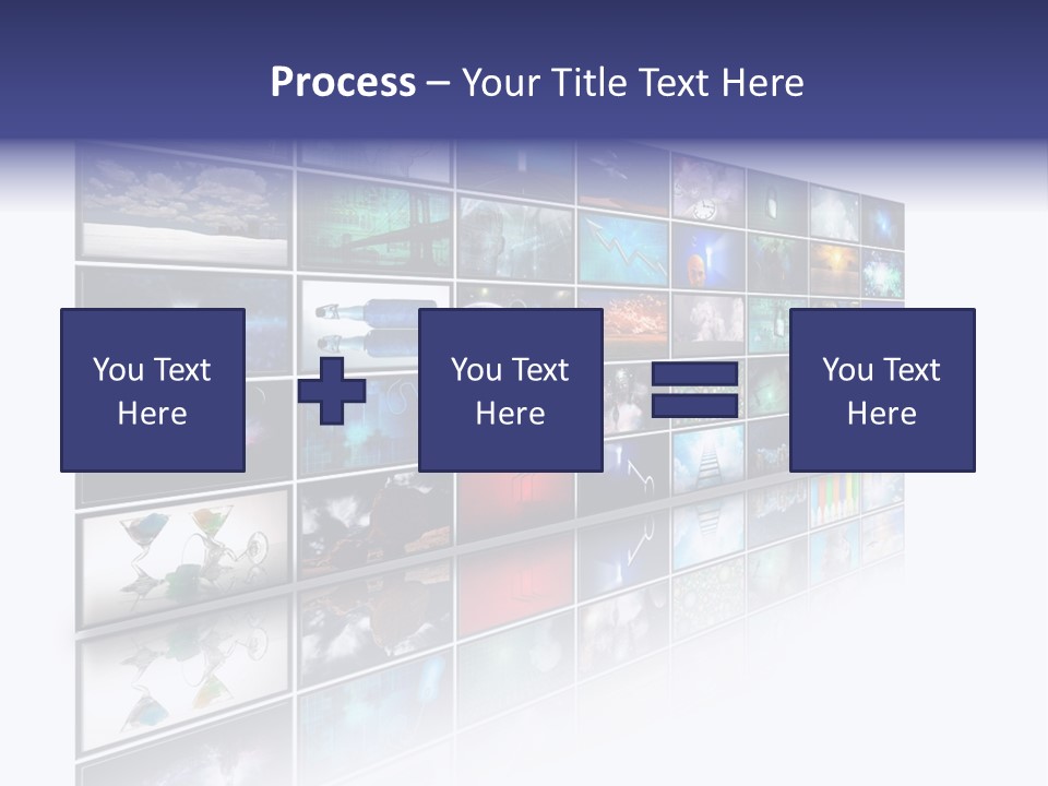 Flatscreen Broadcast Black PowerPoint Template