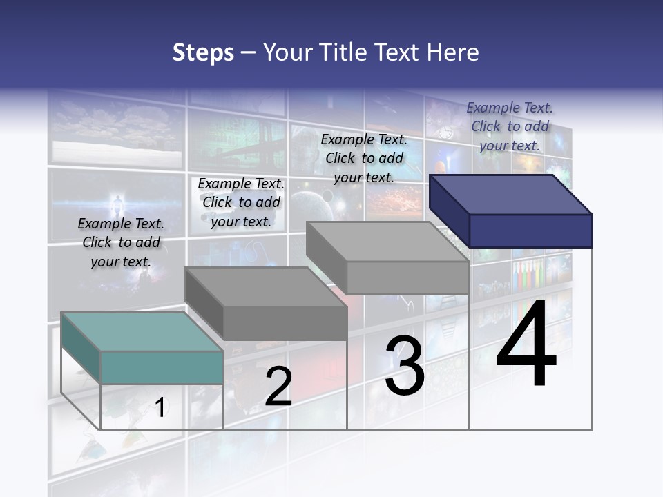 Flatscreen Broadcast Black PowerPoint Template