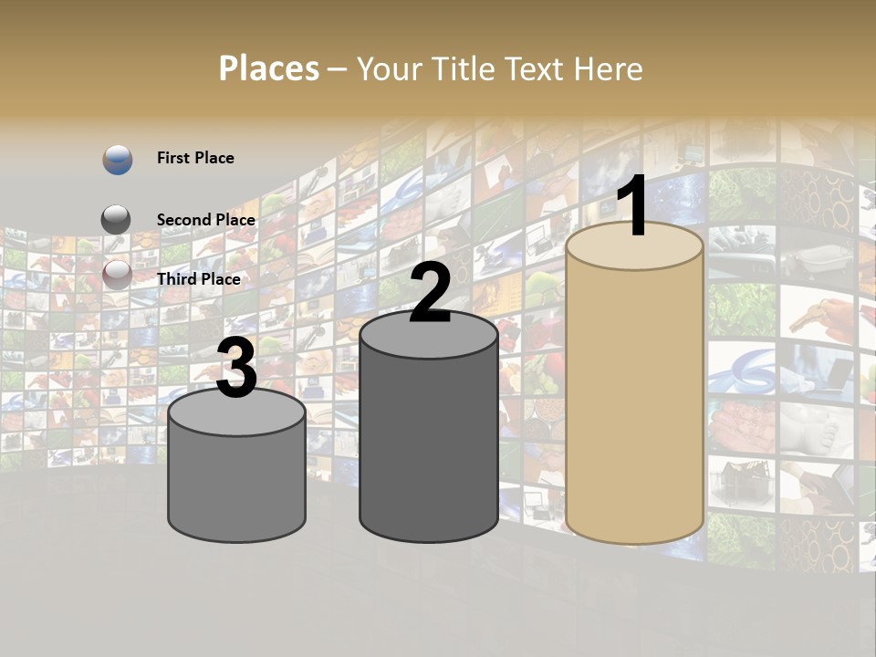 Watch Fruit Computer PowerPoint Template