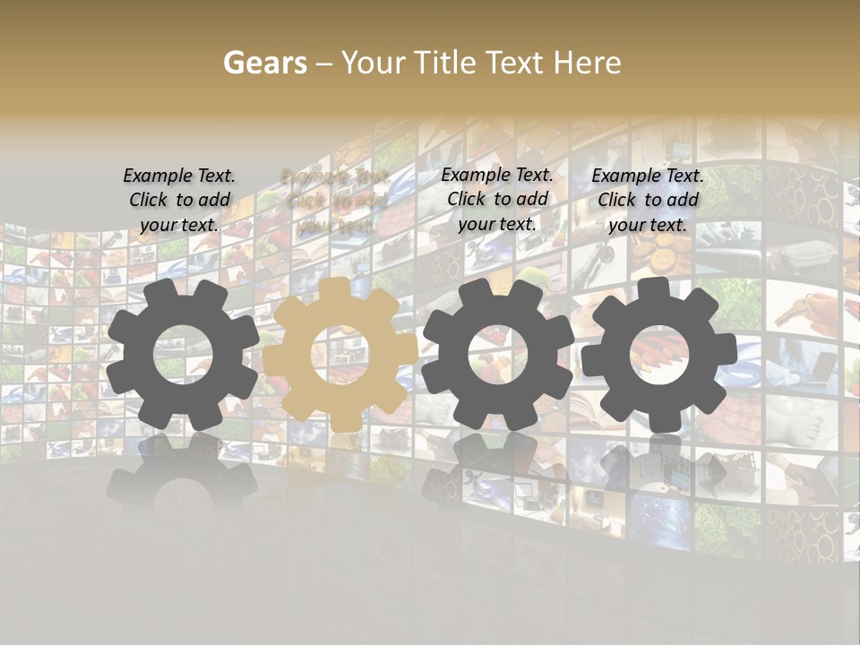 Watch Fruit Computer PowerPoint Template