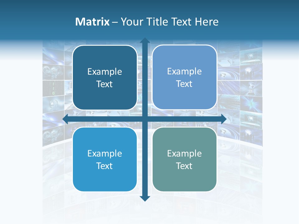 Binary Globe Abstract PowerPoint Template
