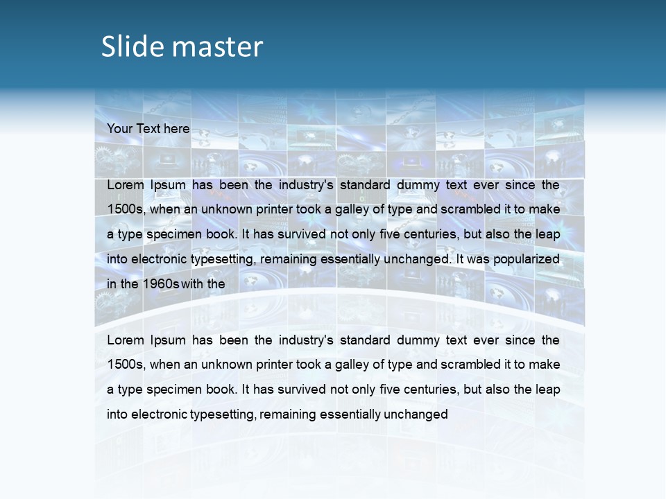 Binary Globe Abstract PowerPoint Template